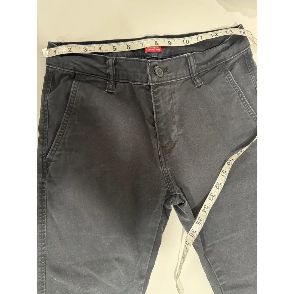 Levi's XX Chino Standard Taper Black Pants Men Casual Slim Black Preppy 28 * 30